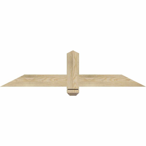 Ekena Millwork Eugene Rough Sawn Timber Gable Bracket, Douglas Fir, 48"W x 12"H x 2"D x 4"F, 6/12 Pitch GBW048X12X0204EUG00RDF - main